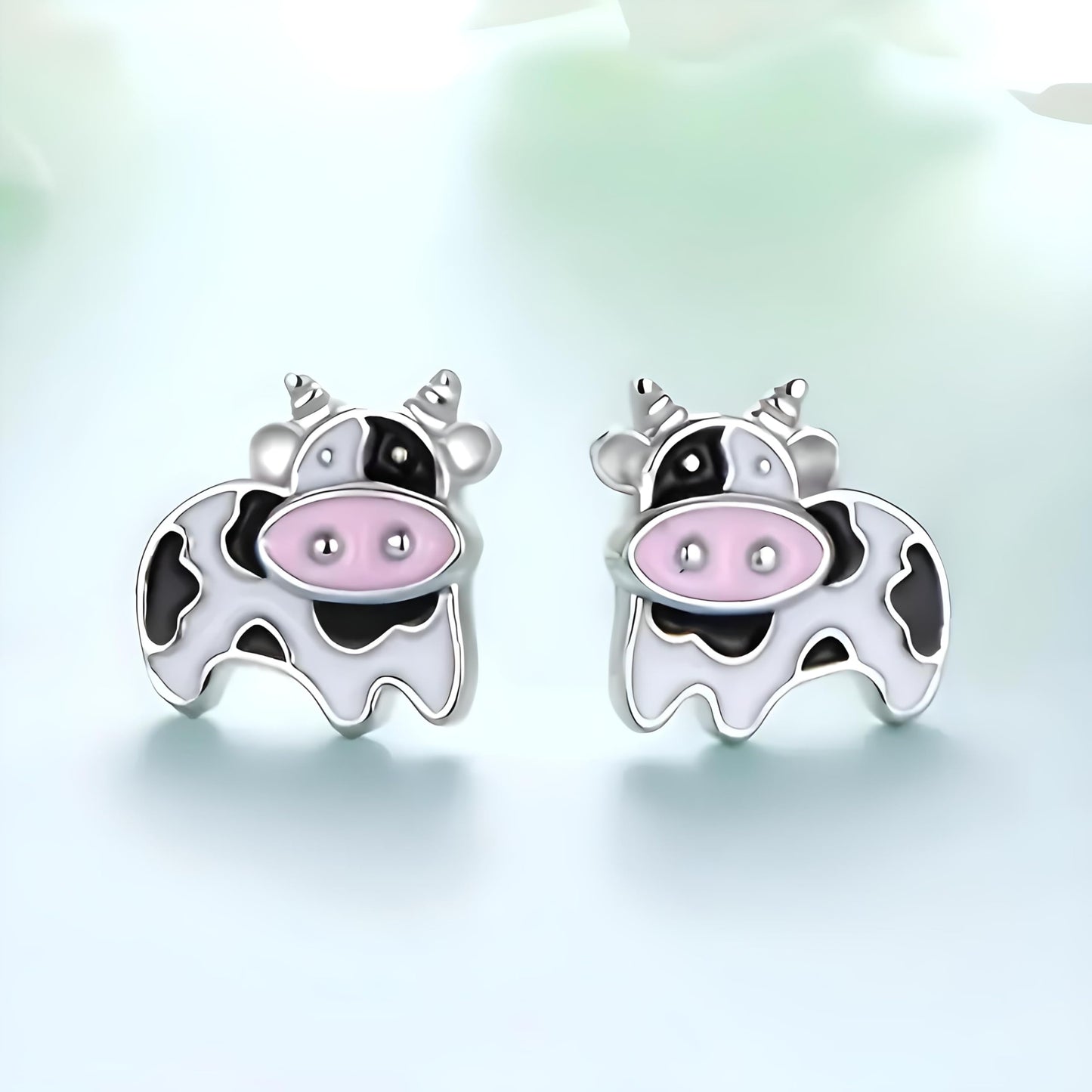 Heart-Shaped Animal Dangle Earrings, Monkey and Koala, Stainless Steel with Rhinestones, Banana Charm, Birthday or Party Gift