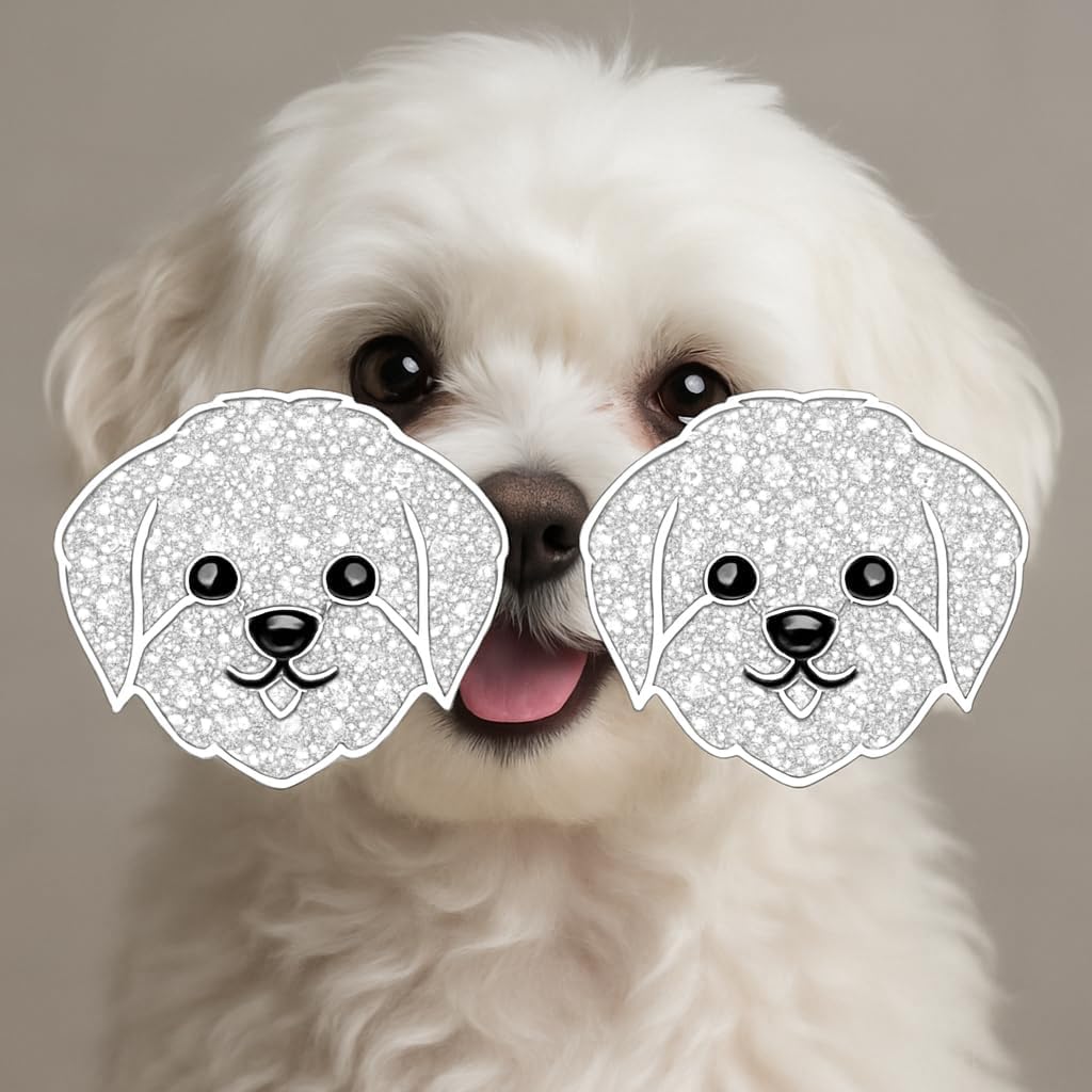 Dog Lovers' Earrings, Different Dog Breed Stud Earrings with Crystals, Rose Gold and Silver Tone - Party, Birthday, or Christmas Gift